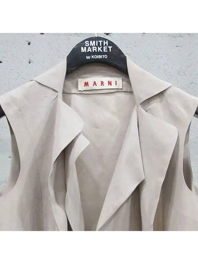 Smith Market Used Luxury Linen Jacket Women s Clothing - MARNI - BALAAN 2