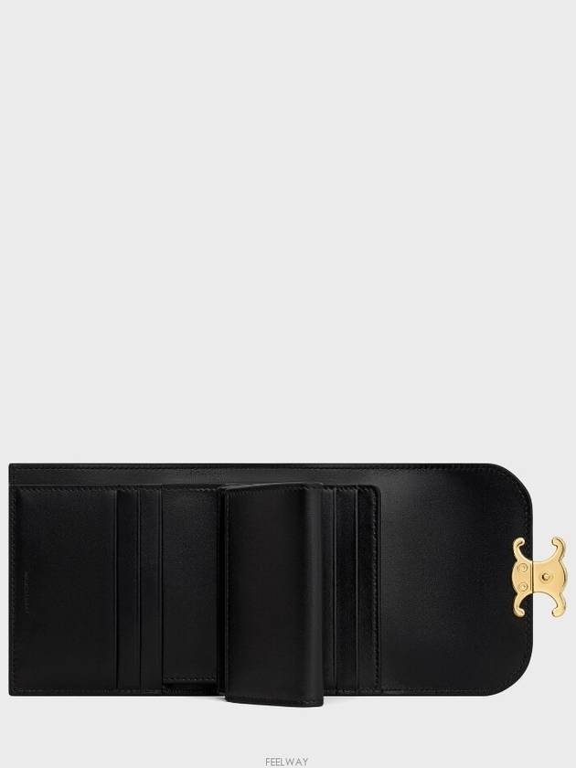 Triomphe patent calfskin small flap wallet CELMCK8DBCKZZZZZ00 - CELINE - BALAAN 6