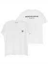 Back Logo Cotton Short Sleeve T-Shirt White - WOOYOUNGMI - BALAAN 2