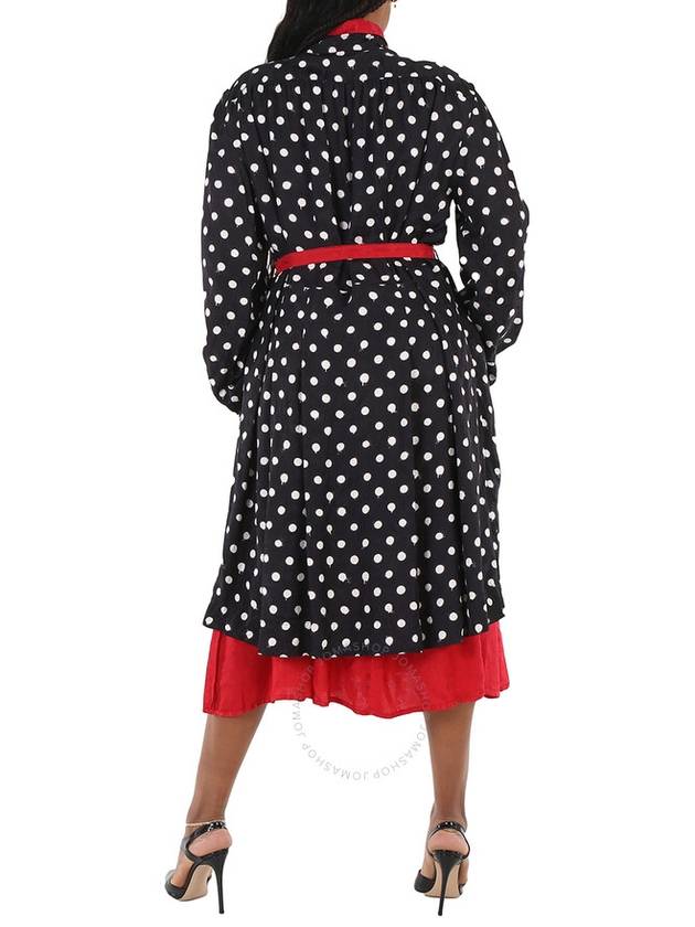 dot print reversible long dress - BALENCIAGA - BALAAN 4