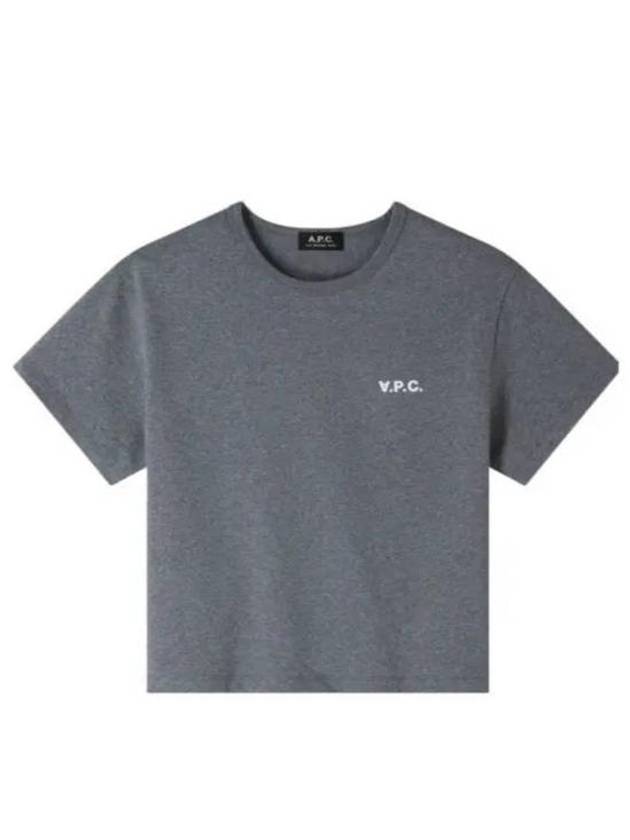 Boxy Micro Logo Short Sleeve T-Shirt Charcoal - A.P.C. - BALAAN 2