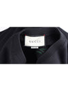 Embroidered Logo Sweatshirt Black M - GUCCI - BALAAN 6