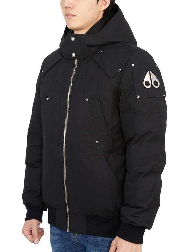 Ballistic Hooded Down Bomber Padding Black - MOOSE KNUCKLES - BALAAN 4