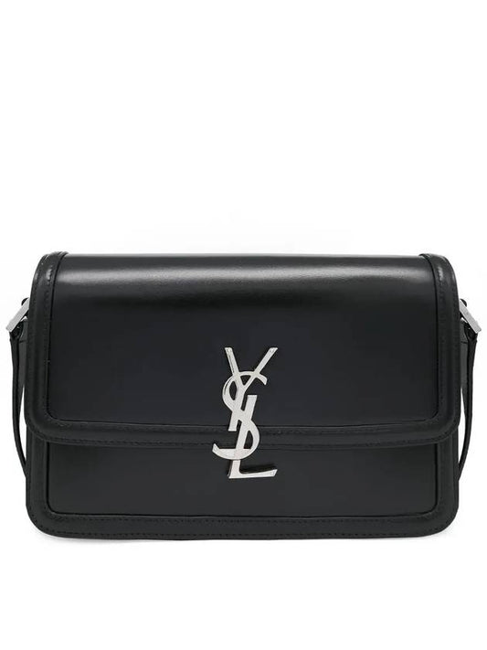 Men's Solferino Medium Satchel Cross Bag Black - SAINT LAURENT - BALAAN 2