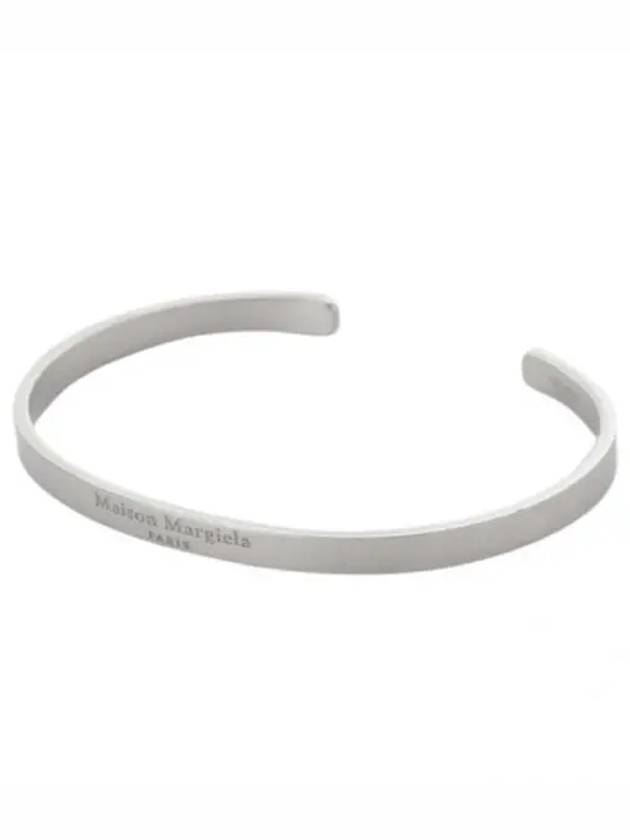 Logo Cuff Slim Bracelet Silver - MAISON MARGIELA - BALAAN 2