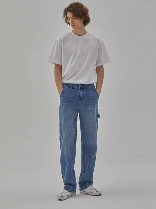 Denim Carpenter Pants Indigo - CORK - BALAAN 2