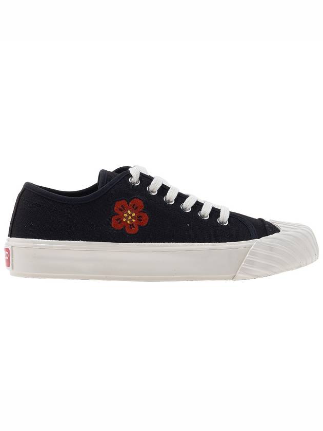 School Flower Low Top Sneakers Black - KENZO - BALAAN 3