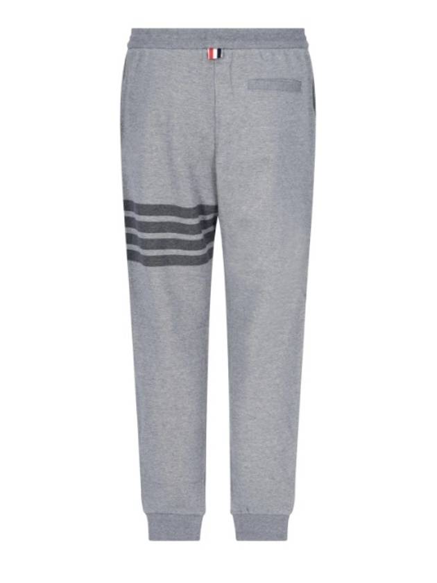 Men's Diagonal Loop Back Track Pants Medium Grey - THOM BROWNE - BALAAN 3