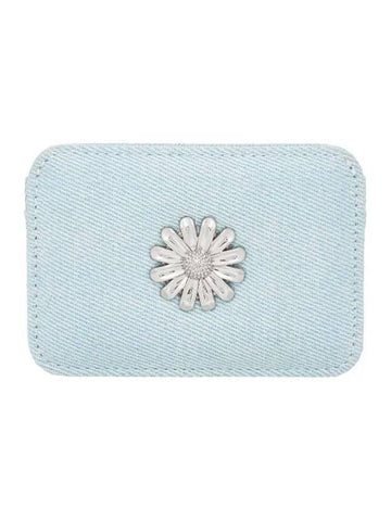 Daisy Slim Mini Transportation Card Wallet Light Denim - LE MASQUE - BALAAN 1