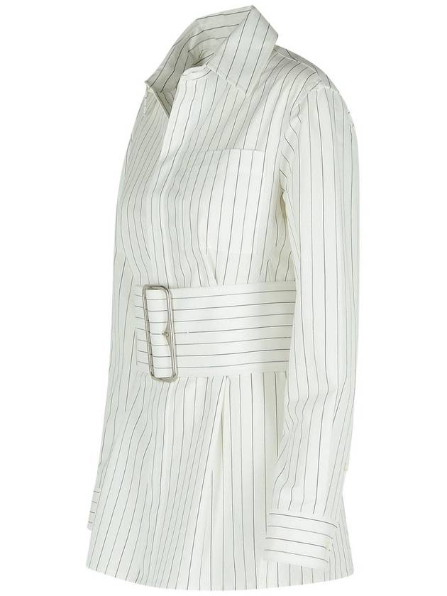 Burberry White Cotton Dress - BURBERRY - BALAAN 2