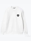 Heart Bandana Sweatshirt White - CARHARTT WIP - BALAAN 2