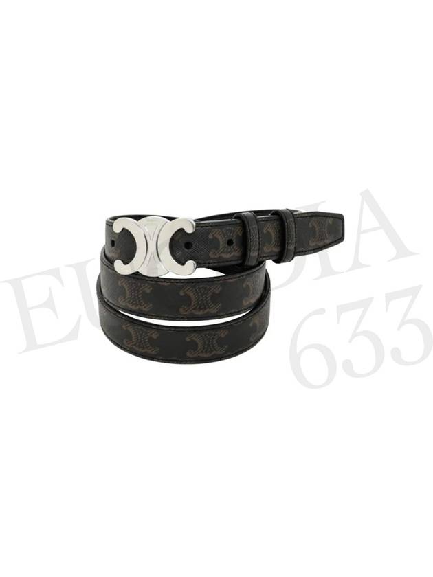 Triomphe Canvas Belt Black - CELINE - BALAAN 5