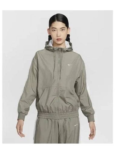 Sportswear Classic Woven Loose UV Protection Hooded Jacket W Light AMI Army White FV6299 320 - NIKE - BALAAN 1