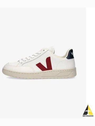 V12 Leather Sneakers White Marsala XD0201955 - VEJA - BALAAN 1