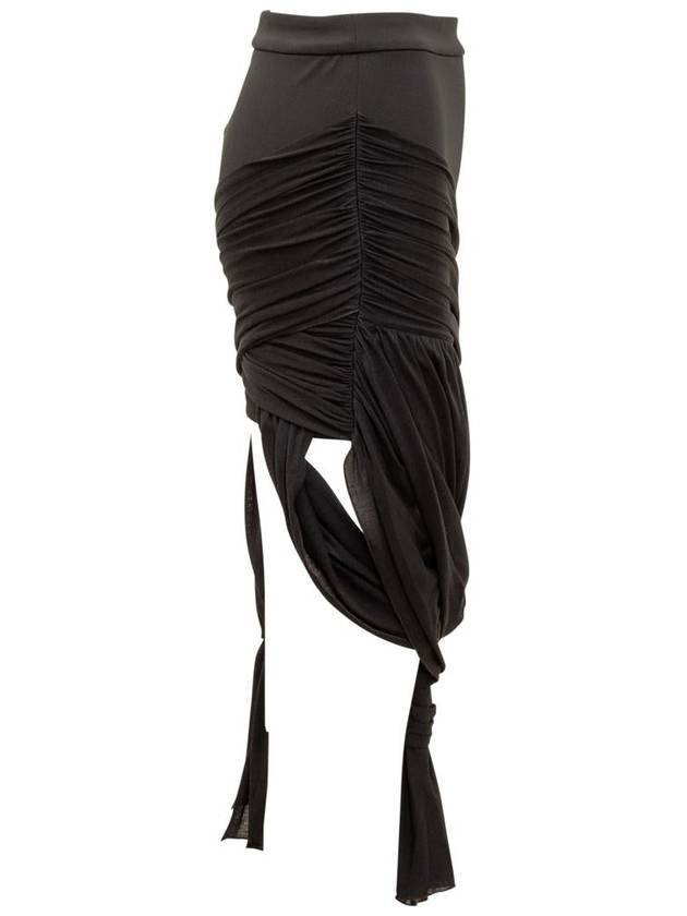 Drape Wrap Style Midi Skirt SK0168PG0843999 - JW ANDERSON - BALAAN 5