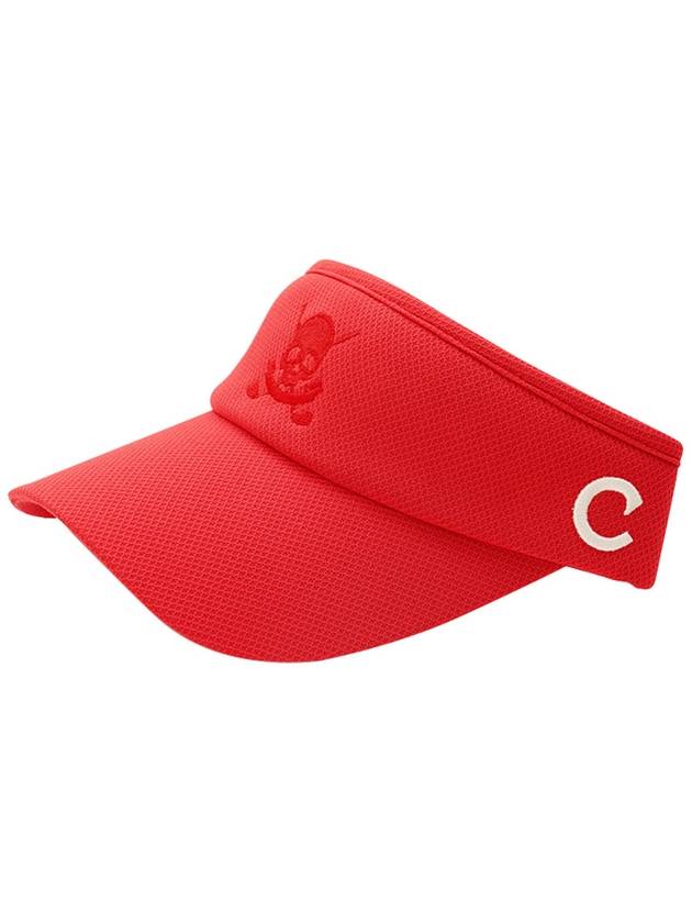 C23MHT003WCandy Pastel Visor Red White C logo - CHUCUCHU - BALAAN 1