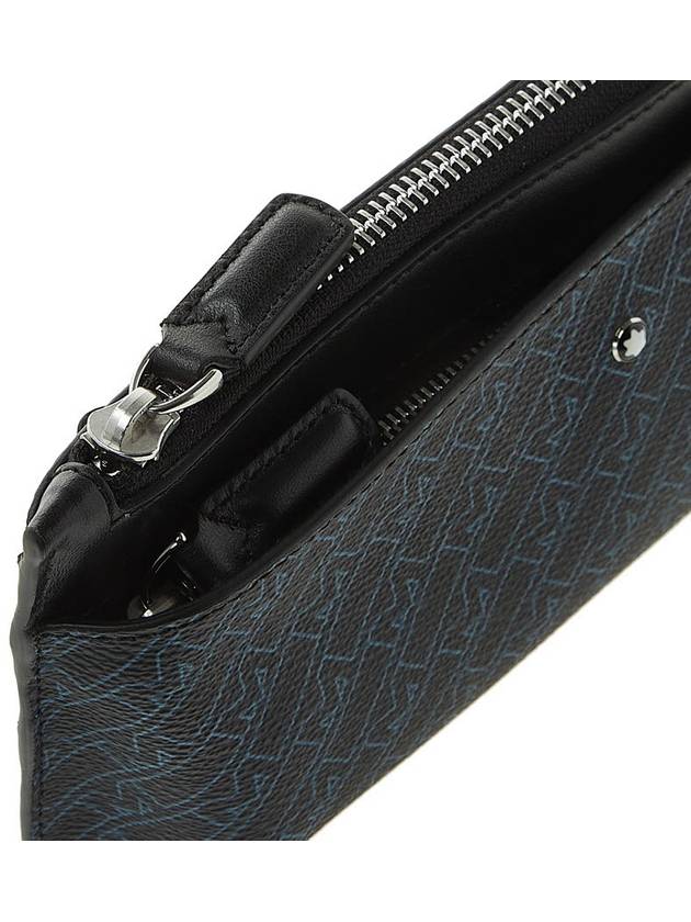 Monogram Small Clutch Bag Black Blue - MONTBLANC - BALAAN.