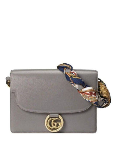 Torchon Scarf Shoulder Bag Grey - GUCCI - BALAAN 1