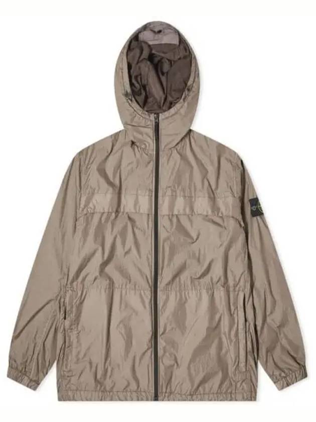 Crinkle Reps Hooded Jacket Brown - STONE ISLAND - BALAAN 2