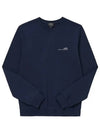 Item Logo Cotton Sweatshirt Navy - A.P.C. - BALAAN 3