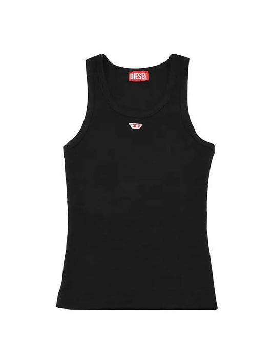 Logo D Tank Top Sleeveless Black - DIESEL - BALAAN 2