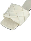 Women's Lido Leather Slippers White - BOTTEGA VENETA - BALAAN 8