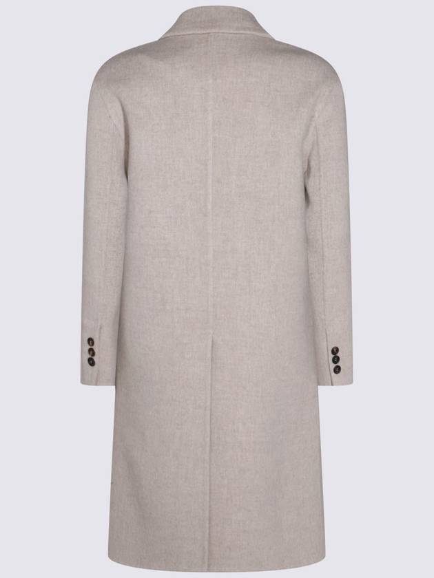 Brunello Cucinelli Beige Wool Coat - BRUNELLO CUCINELLI - BALAAN 2