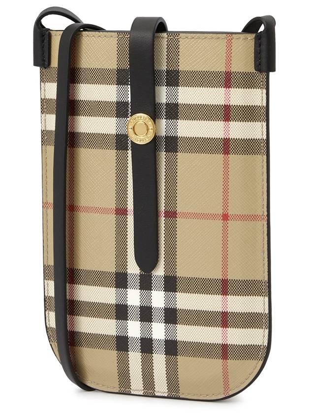 Vintage Check And Strap Phone Case Beige Black - BURBERRY - BALAAN 3