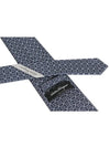 Silk Tie Navy - SALVATORE FERRAGAMO - BALAAN 5