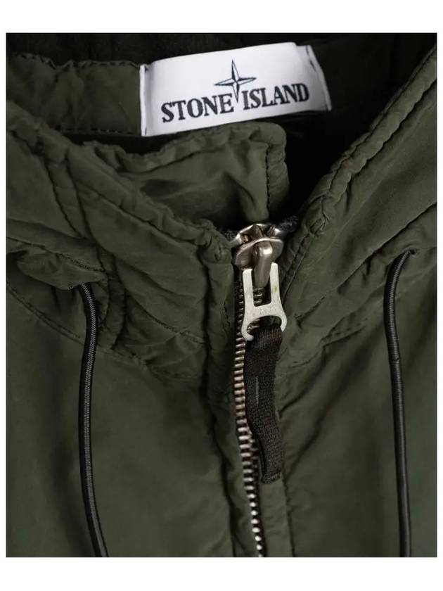 David Light TC Mircropile Hooded Jacket Dark Green - STONE ISLAND - BALAAN 5