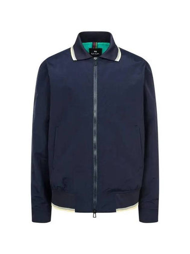 PS nylon zip up Herrington jacket navy - PAUL SMITH - BALAAN 1