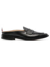 Varsity Grain Leather Penny Bloafer Black - THOM BROWNE - BALAAN 2