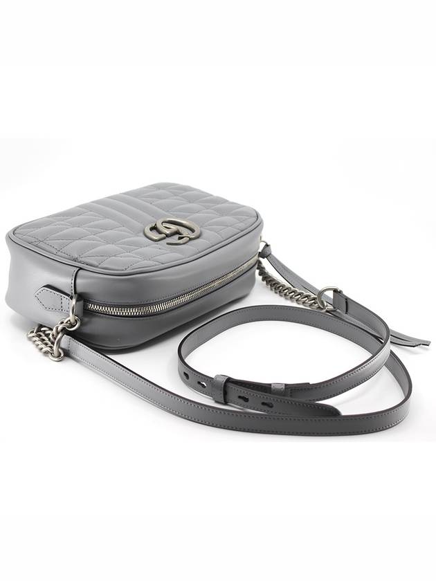 GG Marmont Matelasse Small Shoulder Bag Grey - GUCCI - BALAAN 6