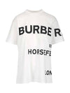 Women's Horseferry Logo Print Overfit Short Sleeve T-Shirt White - BURBERRY - BALAAN 1