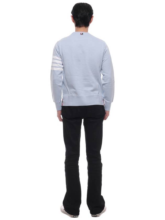 Engineer 4 Bar Loopback Sweatshirt Blue - THOM BROWNE - BALAAN 6