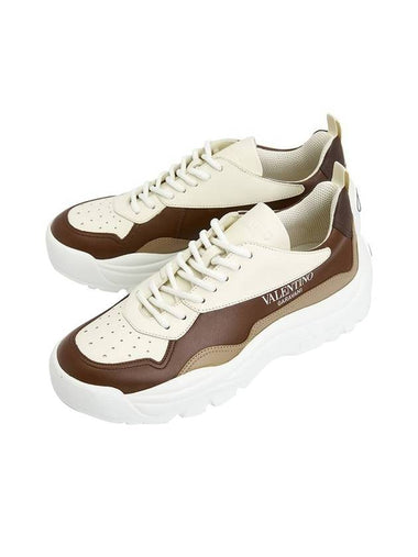 Gumboy Low Top Sneakers Brown - VALENTINO - BALAAN 1