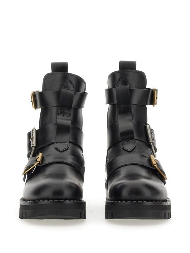 Buckle Calfskin Ankle Boots Black - VIVIENNE WESTWOOD - BALAAN 5