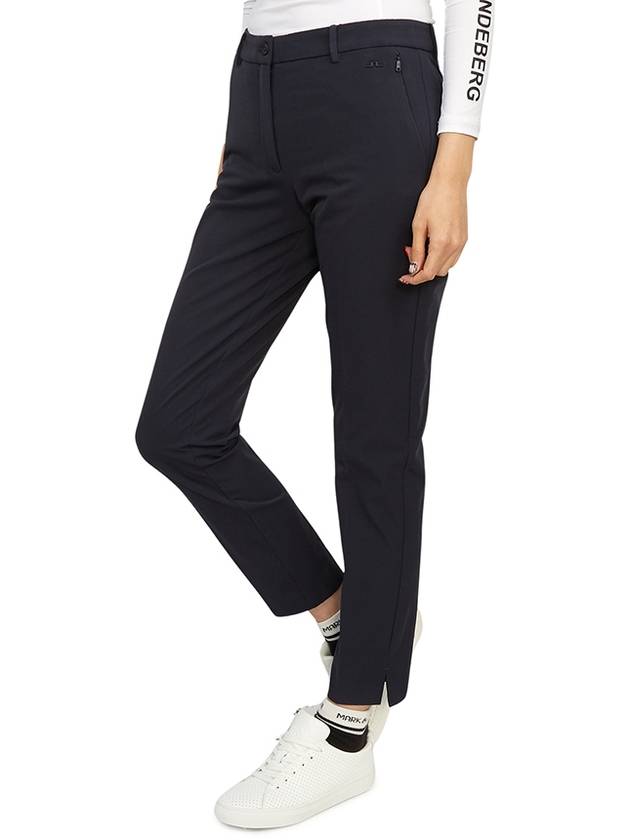 Women's Lei Fleece Twill Pants Navy - J.LINDEBERG - BALAAN 6