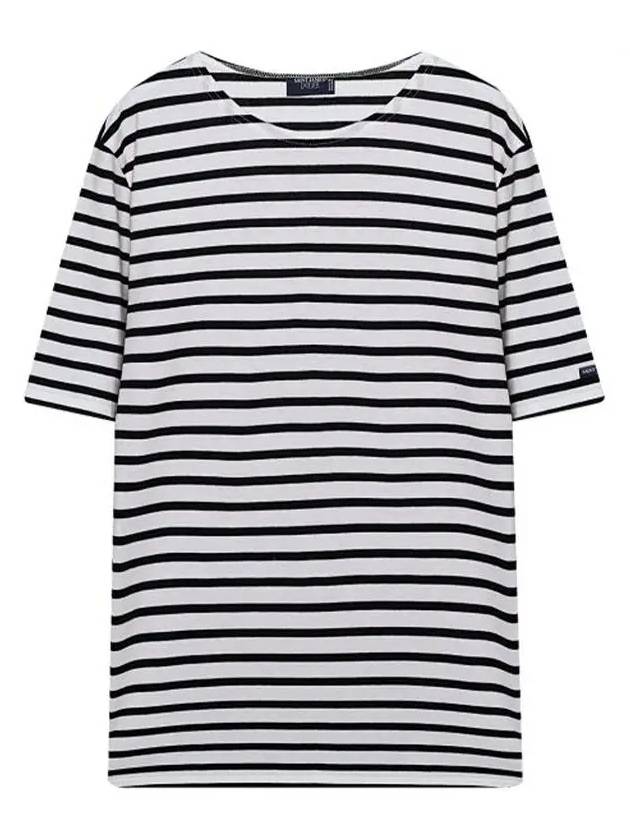 Levant Modern Striped Short Sleeve T-Shirt Black - SAINT JAMES - BALAAN 2