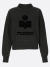 Isabel Marant Mobi Logo Sweatshirt Black SW0003FA A1M07E 02FK - ISABEL MARANT - BALAAN 1