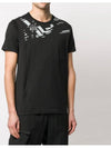 Men's Shadow Project Printing Short Sleeve T-Shirt Black - STONE ISLAND - BALAAN 4