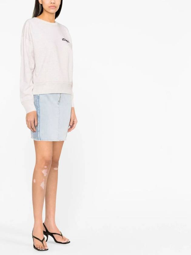 Shard Embroidered Logo Sweatshirt Ecru - ISABEL MARANT - BALAAN 4