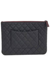 Medium Classic Clutch Bag Caviar Leather & Gold Black - CHANEL - BALAAN 3