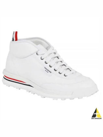 MFD211A InterLOAKE Lock Tech High Top Sneakers White 05390 100 - THOM BROWNE - BALAAN 1