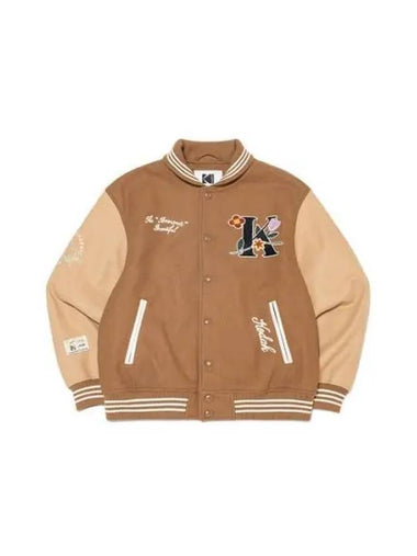 KODAK Apparel Signature Brownie Varsity Jacket BROWN - KODO - BALAAN 1