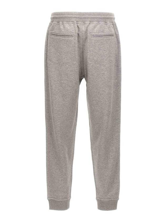 Tapered Jogger Track Pants Grey - BRUNELLO CUCINELLI - BALAAN 3