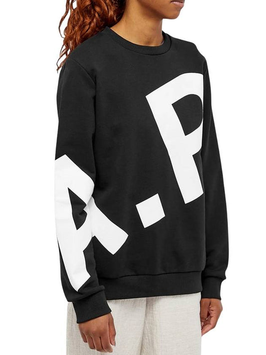 Cory Big Logo Cotton Sweatshirt Black - A.P.C. - BALAAN 2