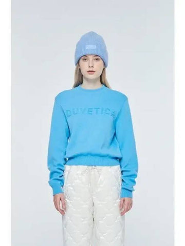 Edrissy sky blue women s knit - DUVETICA - BALAAN 1