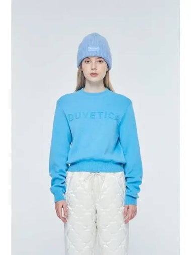 Edrissy sky blue women s knit - DUVETICA - BALAAN 1