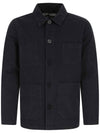 Men's Sirocco II Fisherman Button Cotton Canvas Jacket Black - SAINT JAMES - BALAAN 1